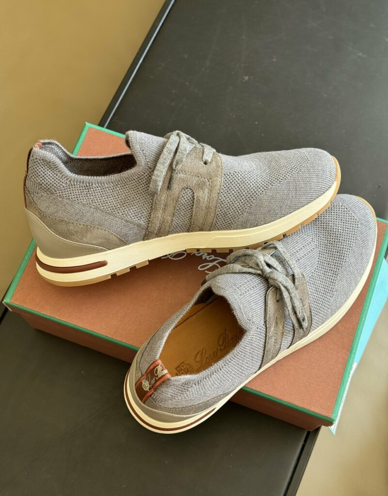 Loro Piana 360 Lp Lady Flexy Walk Sneaker Flannel Gray For Women – FAI7759 M579 - Image 2