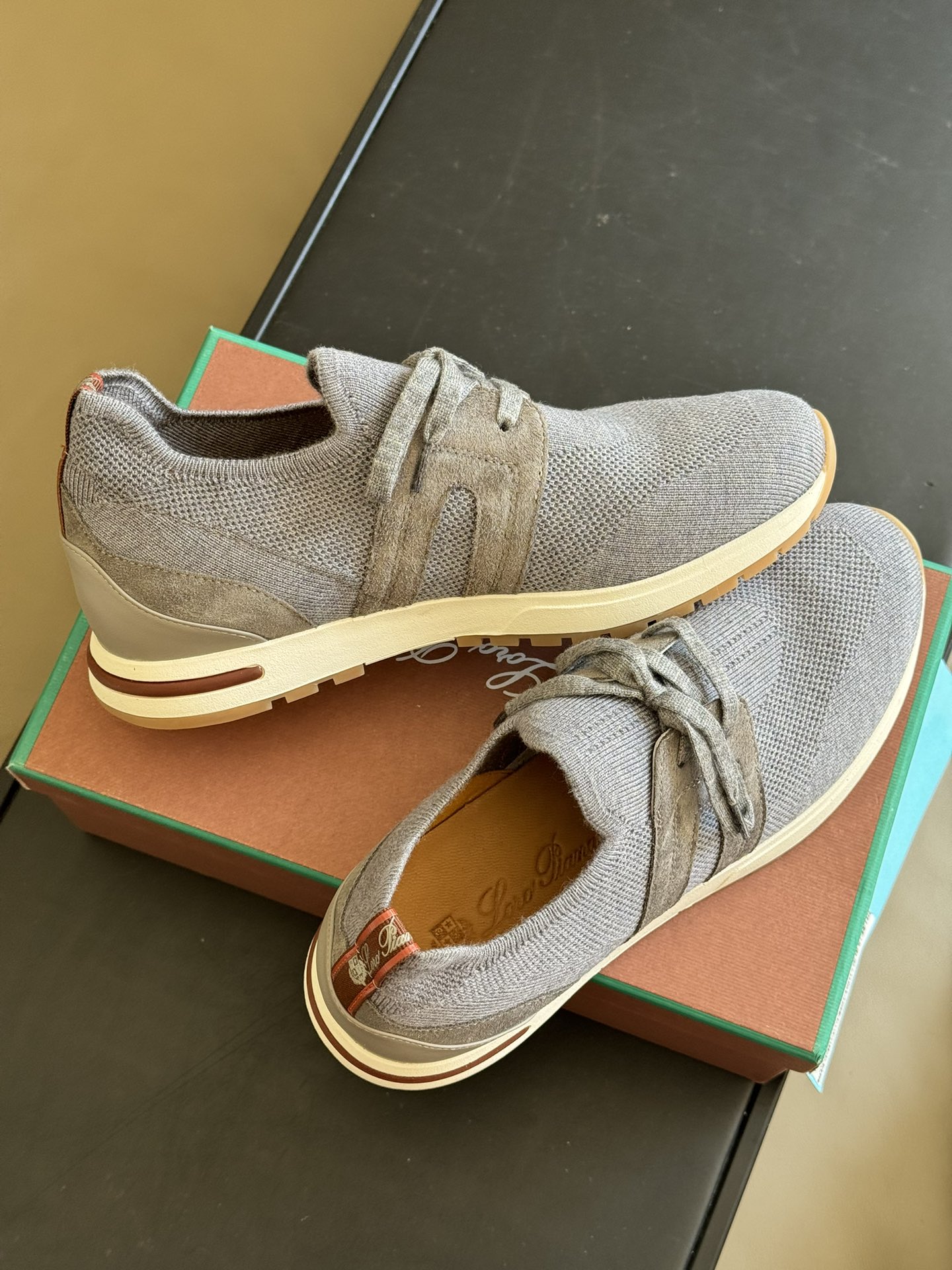 Loro Piana 360 Lp Lady Flexy Walk Sneaker Flannel Gray For Women – FAI7759 M579 - Image 11