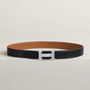 HERMES Belt Buckle Reversible Leather Strap 32mm for Women – 105 EU