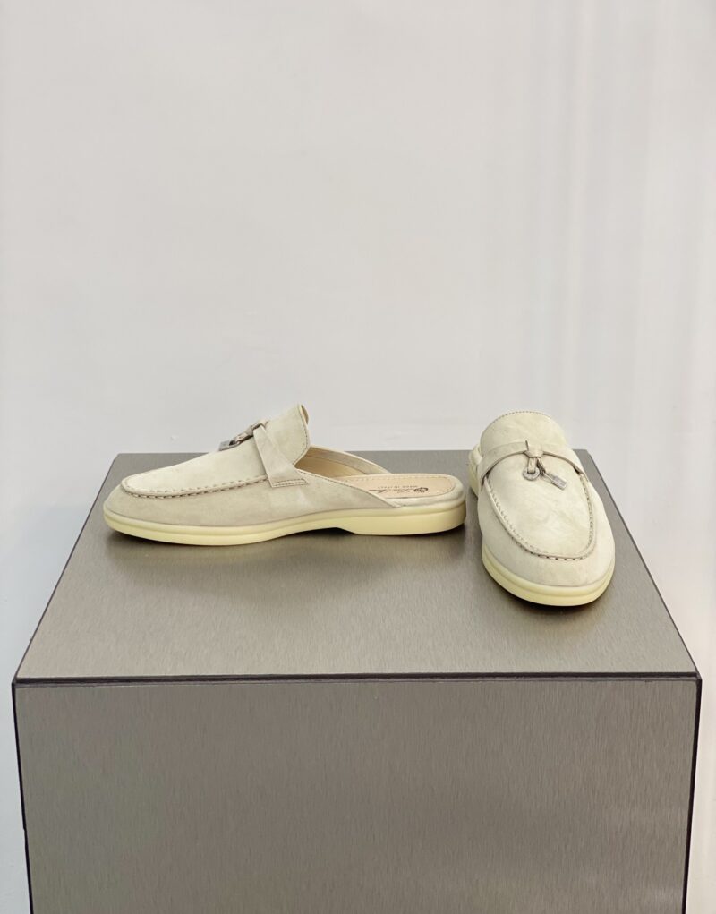 Loro Piana Babouche Charms Walk Loafers Linen For Women – FAI1543 D746 - Image 3