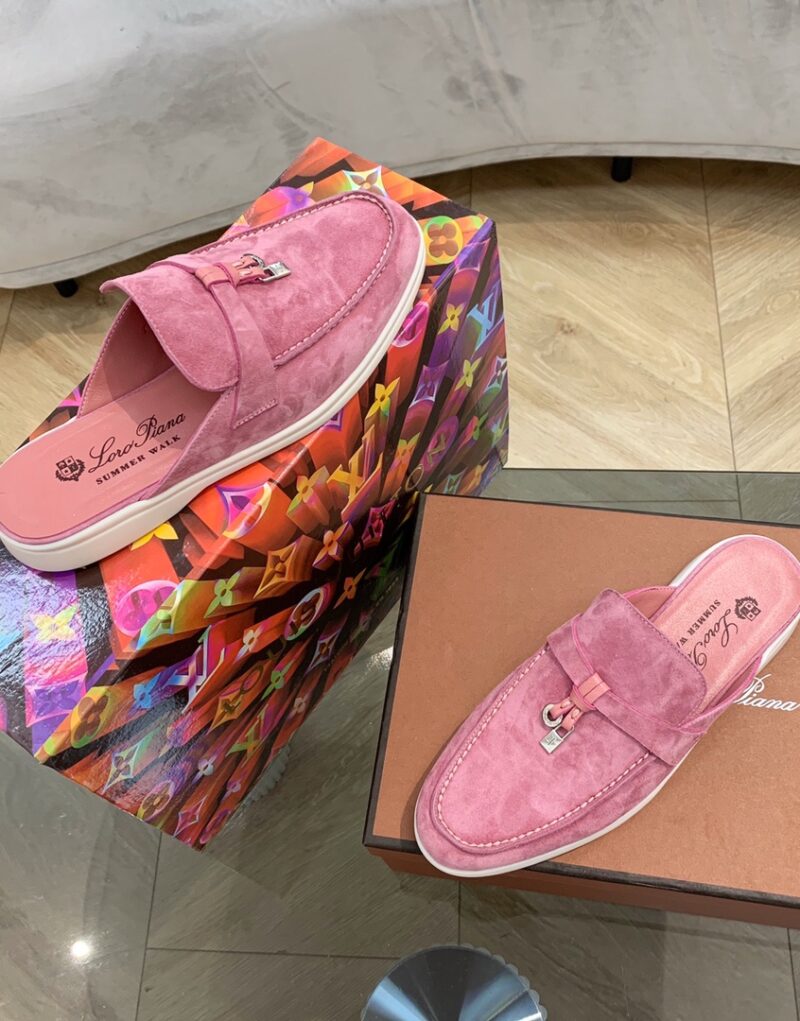 Loro Piana Babouche Charms Walk Loafers Wild Mauve For Women – FAI1543 30F4 - Image 2