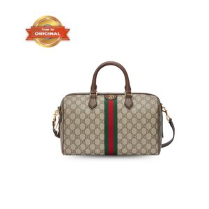 [True-to-ORIGINAL] Gucci Ophidia Medium Top Handle Bag Supreme Canvas Beige For Women 31cm/12.2in 772065 96IWG 8745 – Just strap