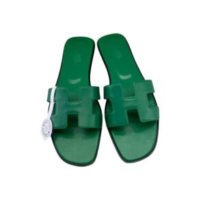 Hermes Oran Sandal Green For Women – 35EU