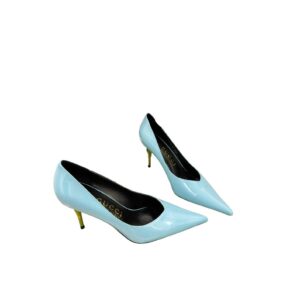 Gucci High-Heel Pump Light Blue For Women – 38 EU – 7 Us – 24 Cm – 9.44 In