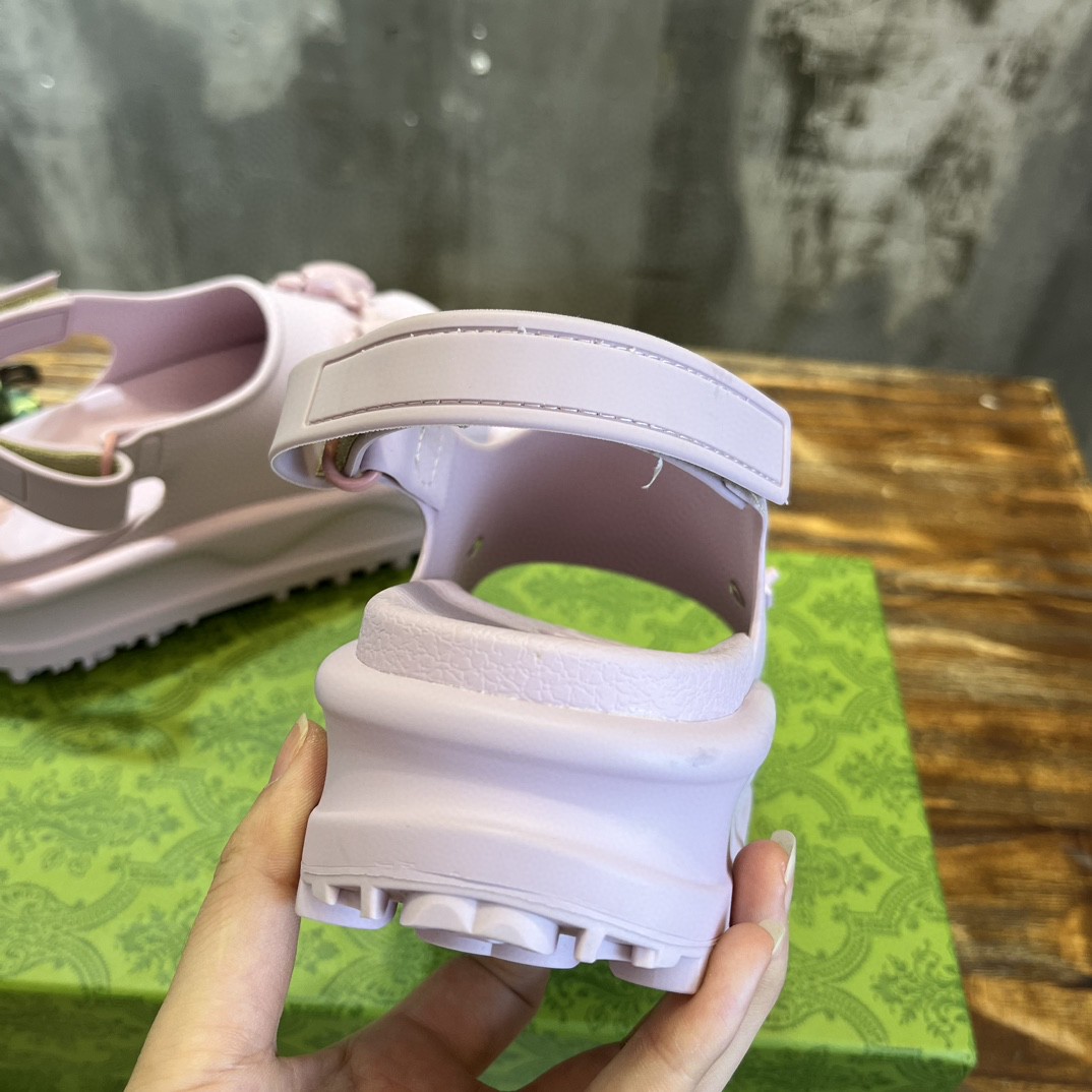 Gucci Horsebit Flatform Sandal Purple For Women 742435 JAAC9 6816 - Image 6