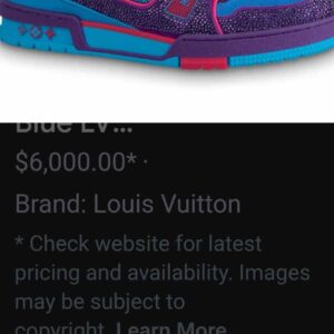 Louis Vuitton Trainer Monogram Rhinestone Sneakers 40 EU