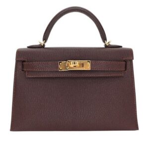 Hermes bag – Chocolate color – size 20cm