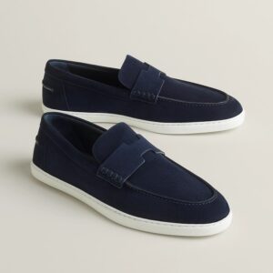 Hermes Job loafer – Navy blue – size 44EU