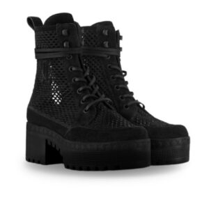 Louis Vuitton Laureate Platform Desert Boot Black For Women 1ACYJ9