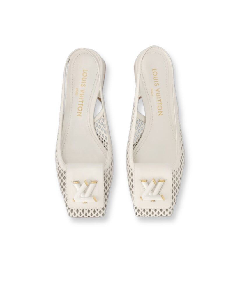 Louis Vuitton Shake Slingback Pump Creme Beige For Women 1AD0C8