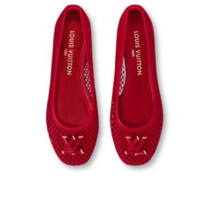 Louis Vuitton Shake Flat Ballerina Cerise Red For Women 1ACYBI