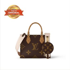 [True-to-ORIGINAL] Louis Vuitton OnTheGo PM Tote Bag Brown For Women 9.8in/25cmc