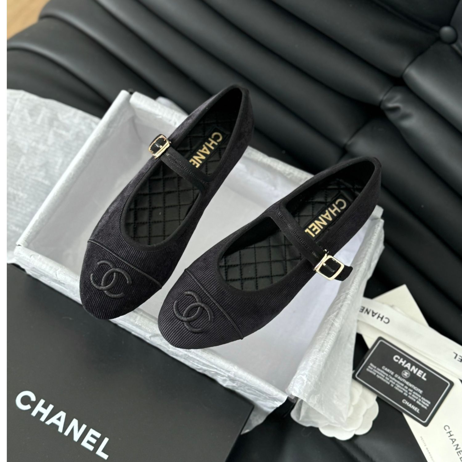 Chanel Mary Janes 24SS Black For Women - Image 6