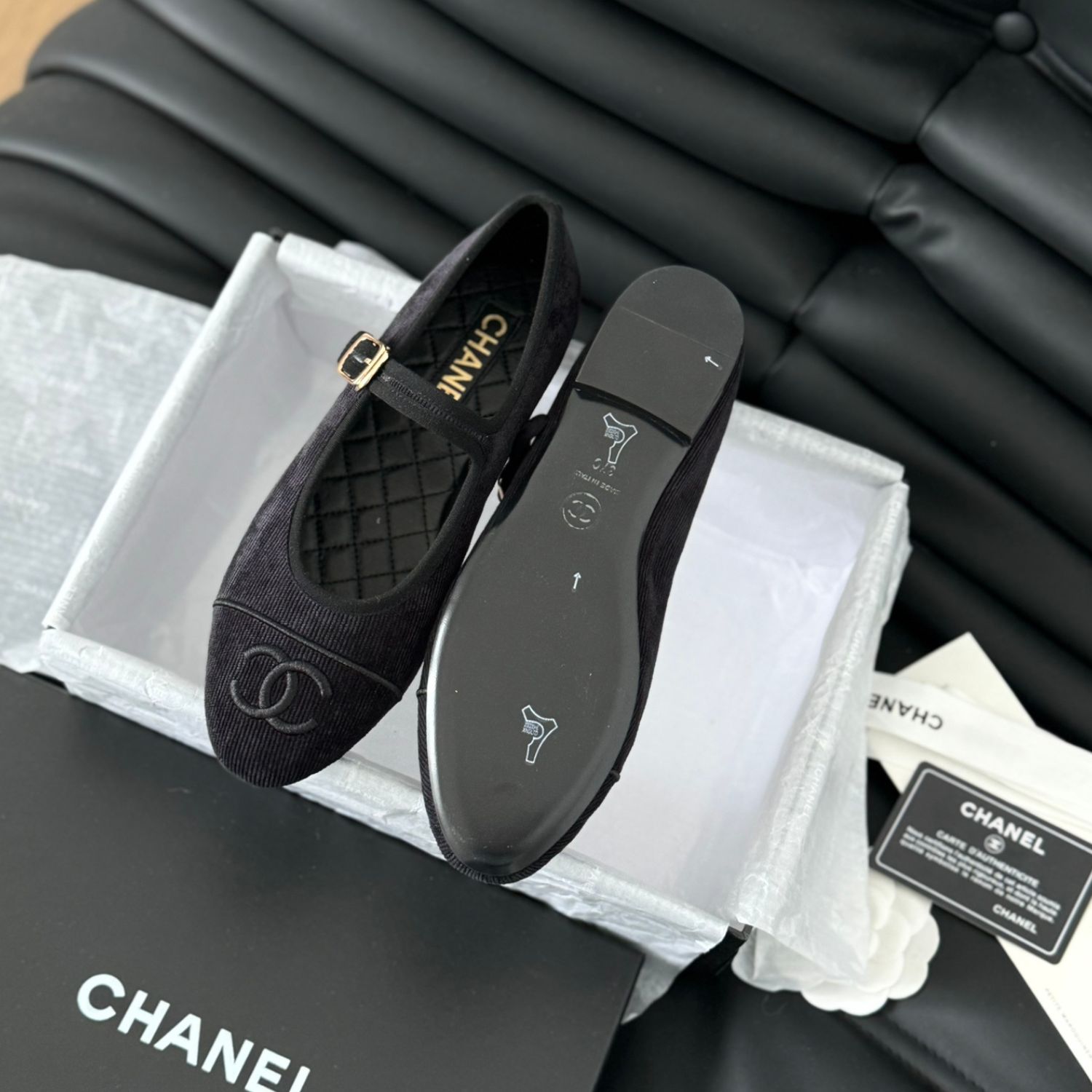 Chanel Mary Janes 24SS Black For Women - Image 7