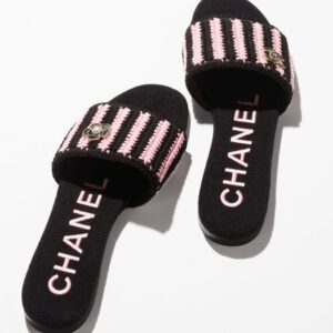Chanel Mules Sandals Black And Pink For Women G45597 B16076 NW176 – size 41EU