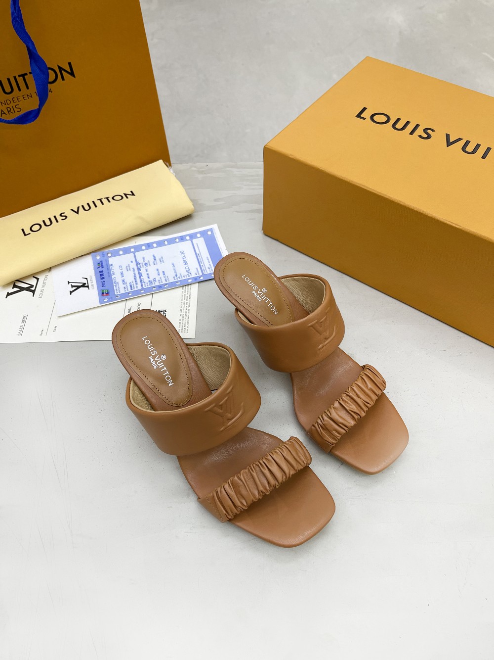 Louis Vuitton Women’s Drapy Mule Brown For Women LV - Image 7