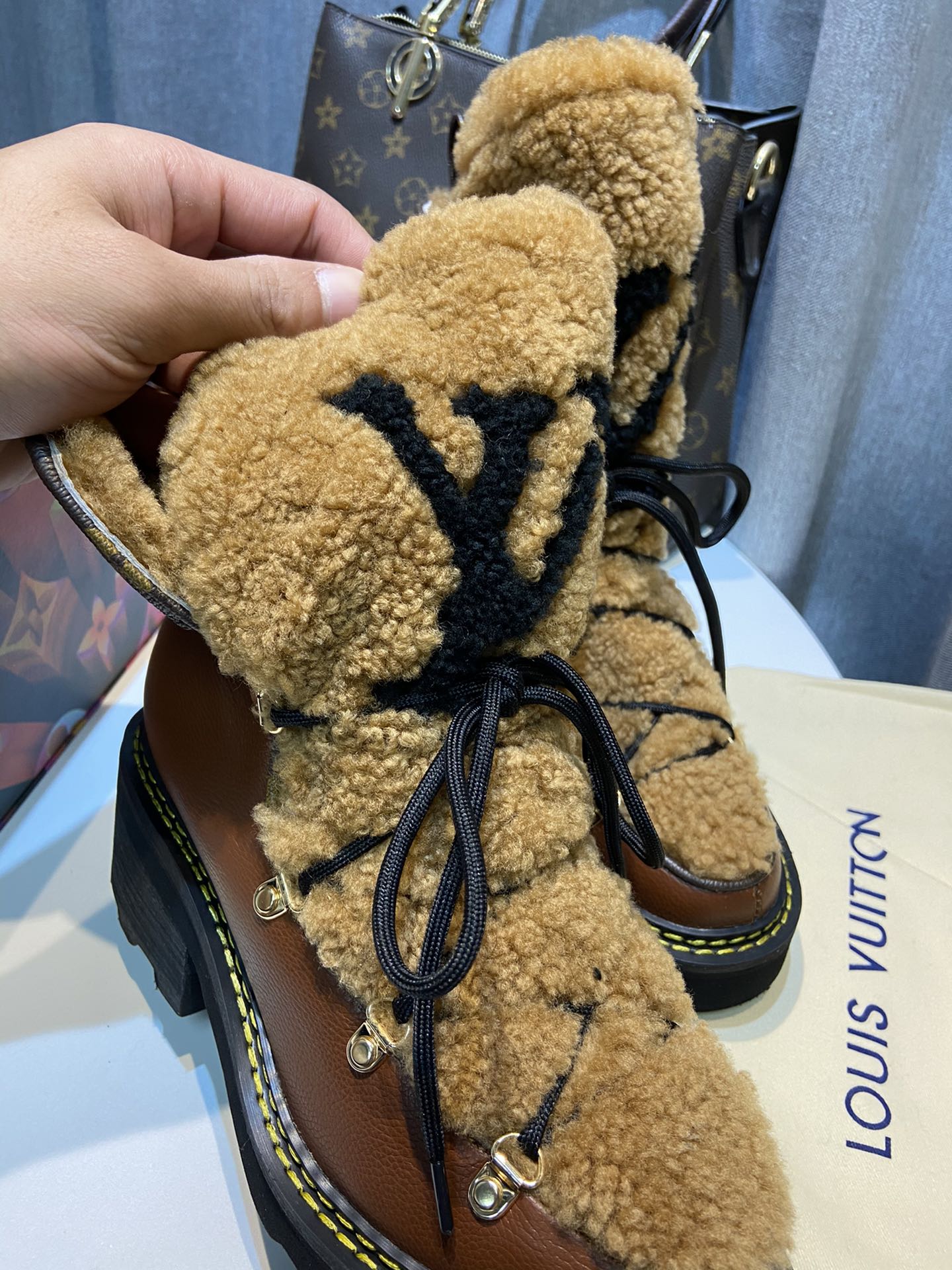 Louis Vuitton Women’s Beaubourg Ankle Boot Brown For Women LV - Image 7