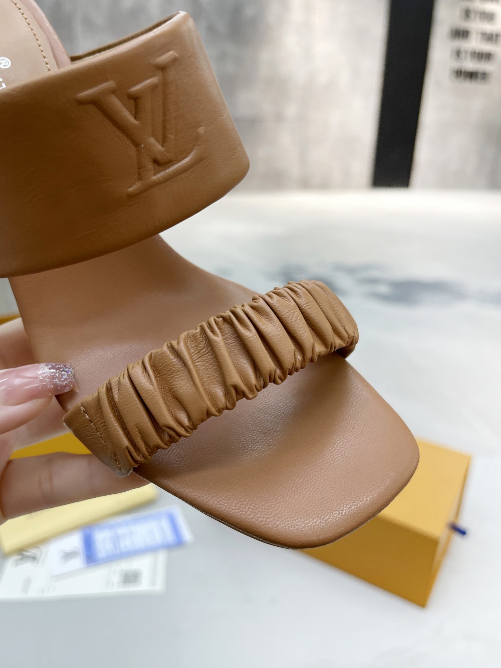 Louis Vuitton Women’s Drapy Mule Brown For Women LV - Image 6