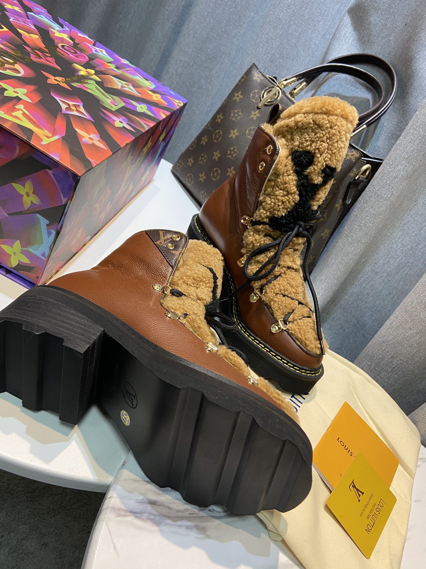 Louis Vuitton Women’s Beaubourg Ankle Boot Brown For Women LV - Image 6