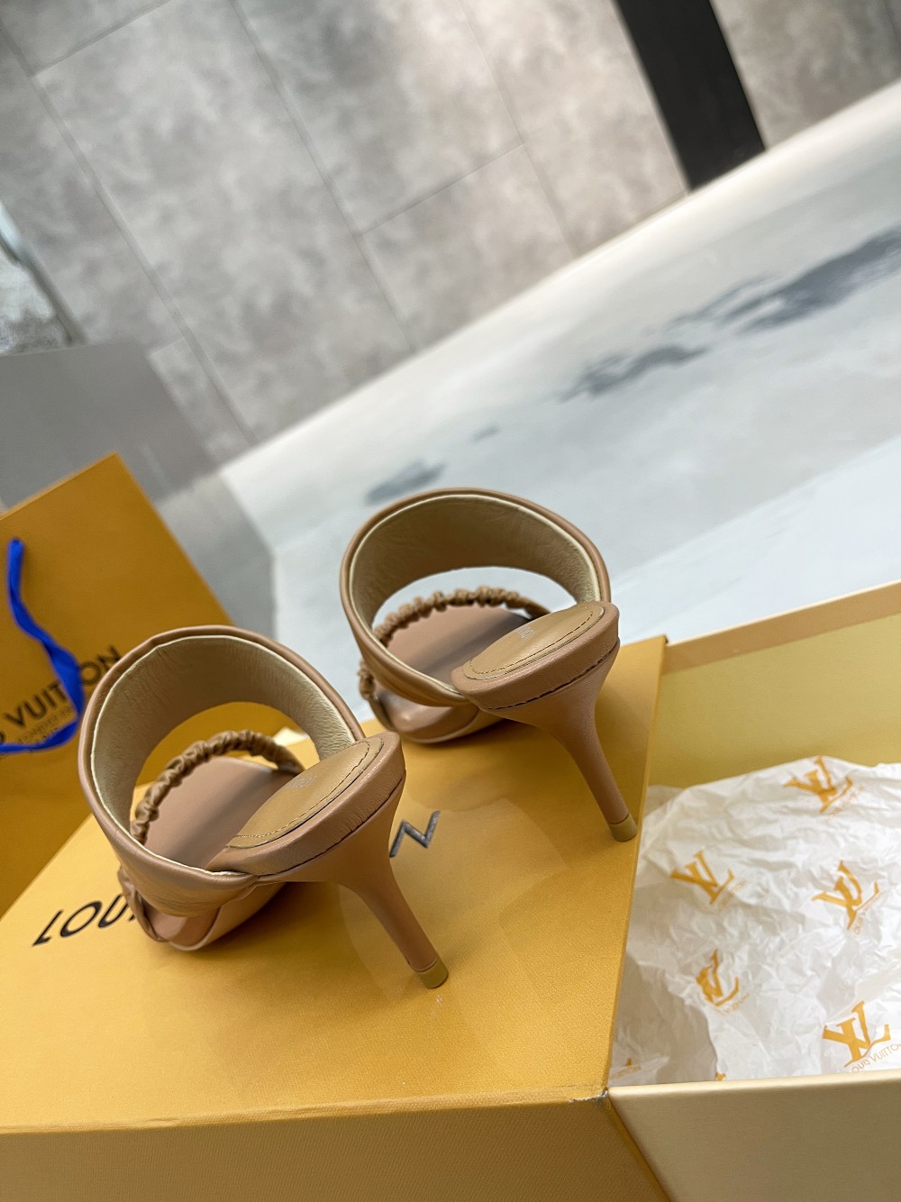 Louis Vuitton Women’s Drapy Mule Brown For Women LV - Image 3