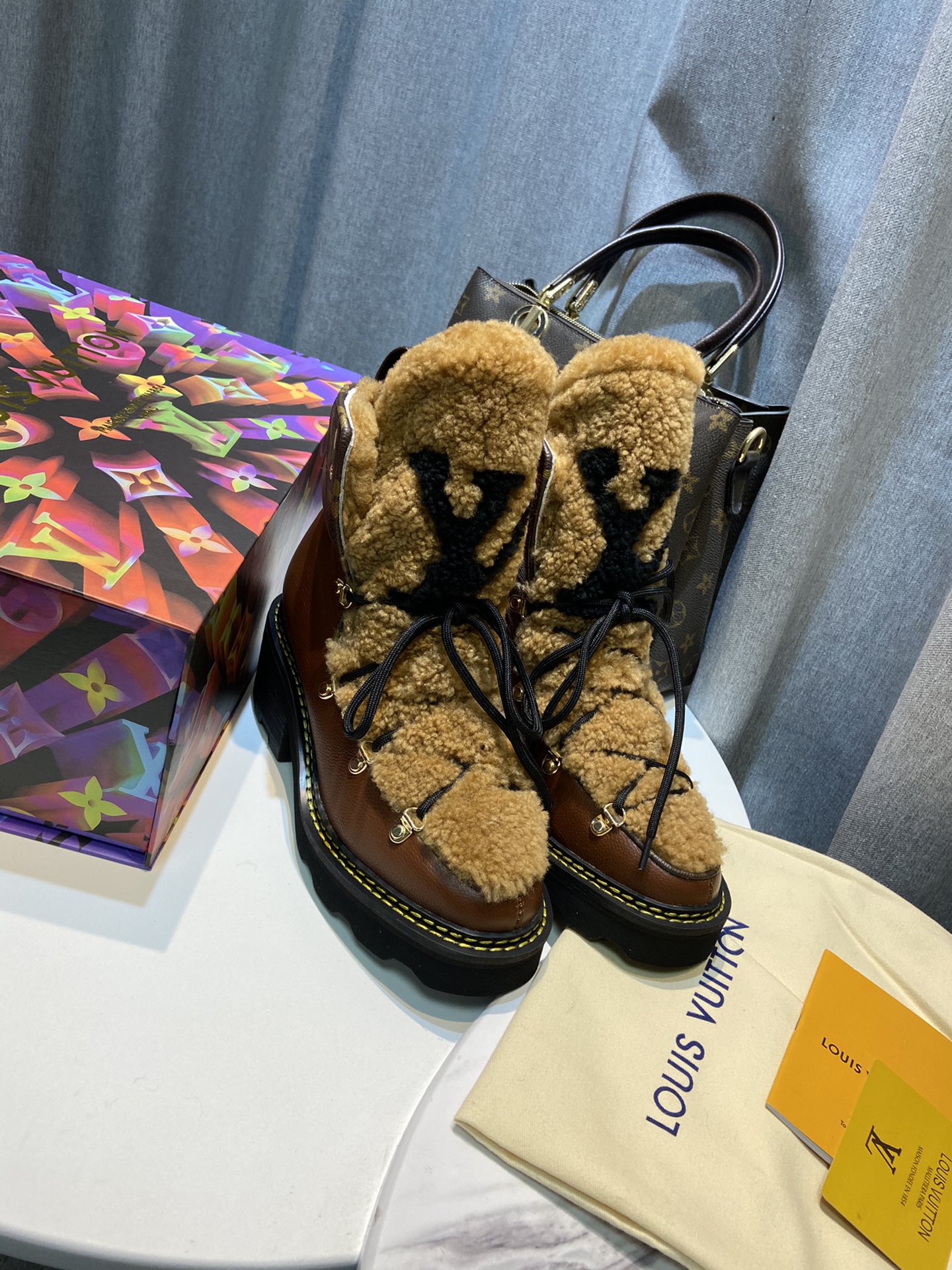 Louis Vuitton Women’s Beaubourg Ankle Boot Brown For Women LV - Image 2