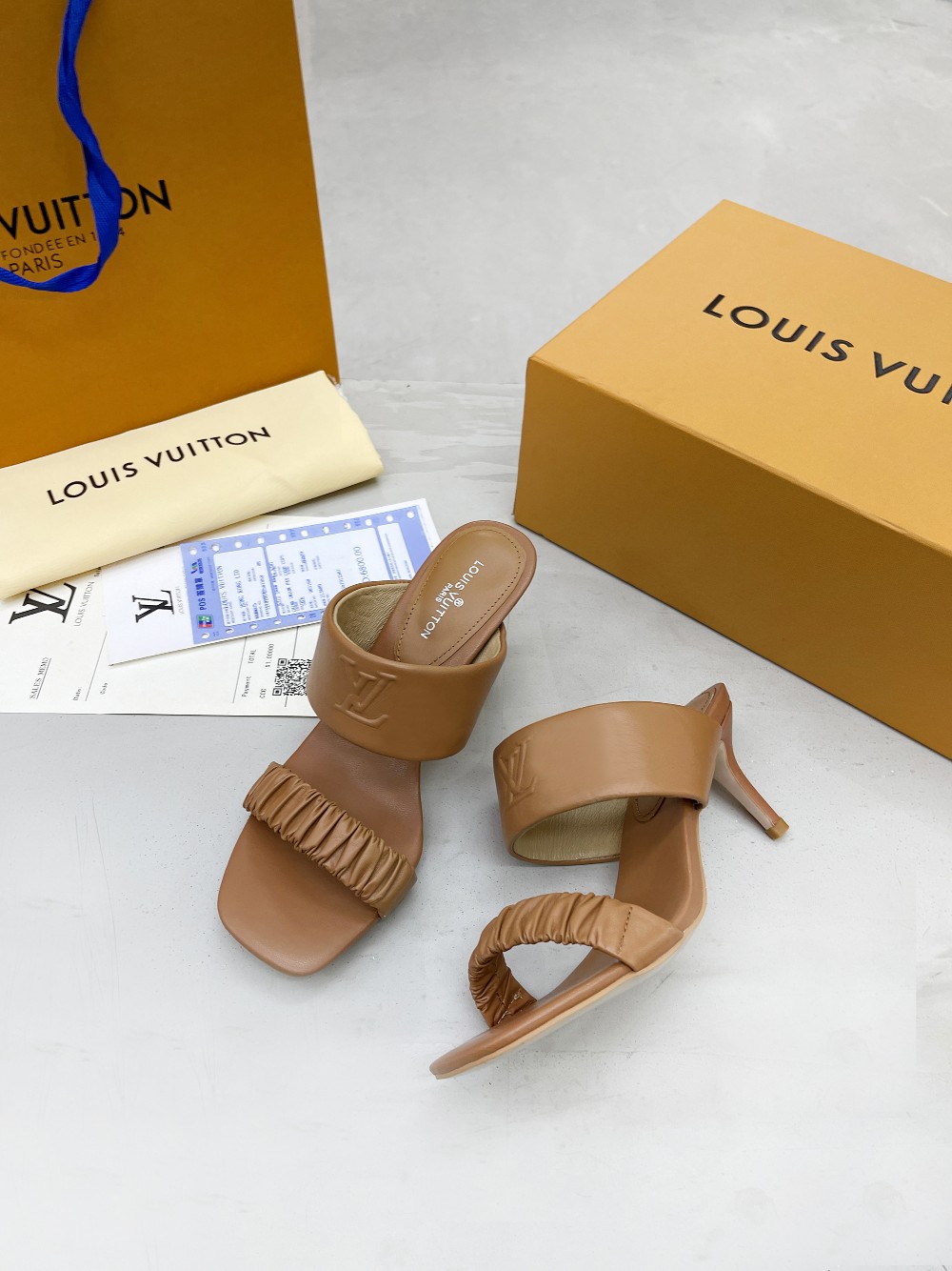 Louis Vuitton Women’s Drapy Mule Brown For Women LV - Image 2