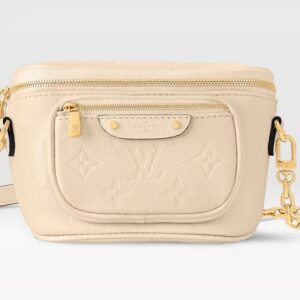 Louis Vuitton Mini Bumbag Cream Color For Women M82347- 6.7 Inches/ 17 Cm
