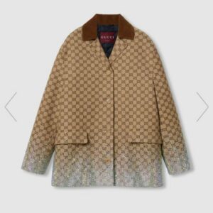 Gucci| Embroidered GG canvas coat – XL