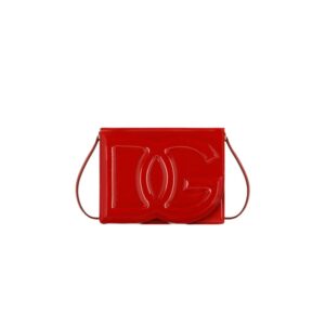 TRUE TO ORIGINAL | Dolce & Gabbana Patent Leather DG Logo Bag Red For Women BB7287A147180315- 20 Cm/ 7.8 Inches