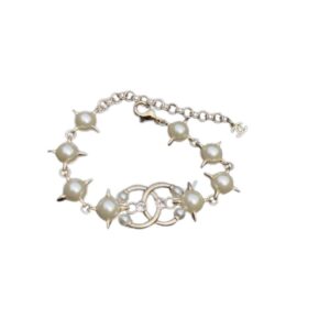 Chanel Pearl And Star Bracelet Gold Tone For Women