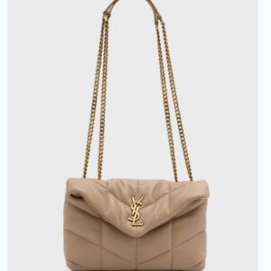 BEST QUALITY | SAINT LAURENT | Puffer Leather Crossbody Handbag – 9×6.1×3.3 inches