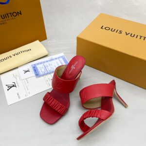 Louis Vuitton Women’s Drapy Mule Red For Women LV