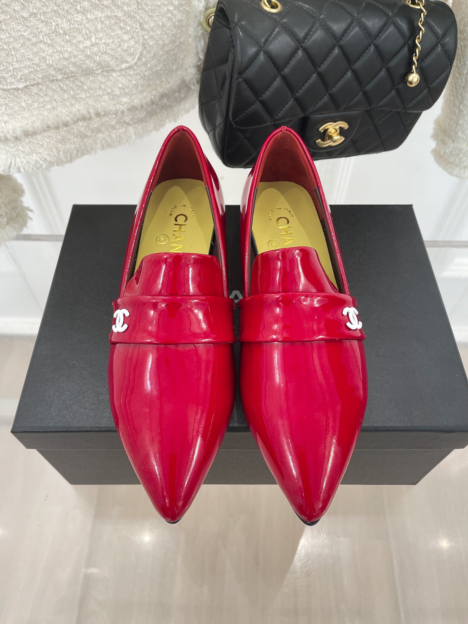 Chanel Women’s Loafer With Logo Red For Women - Image 7