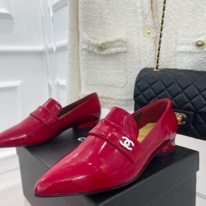 Chanel Women’s Loafer With Logo Red For Women
