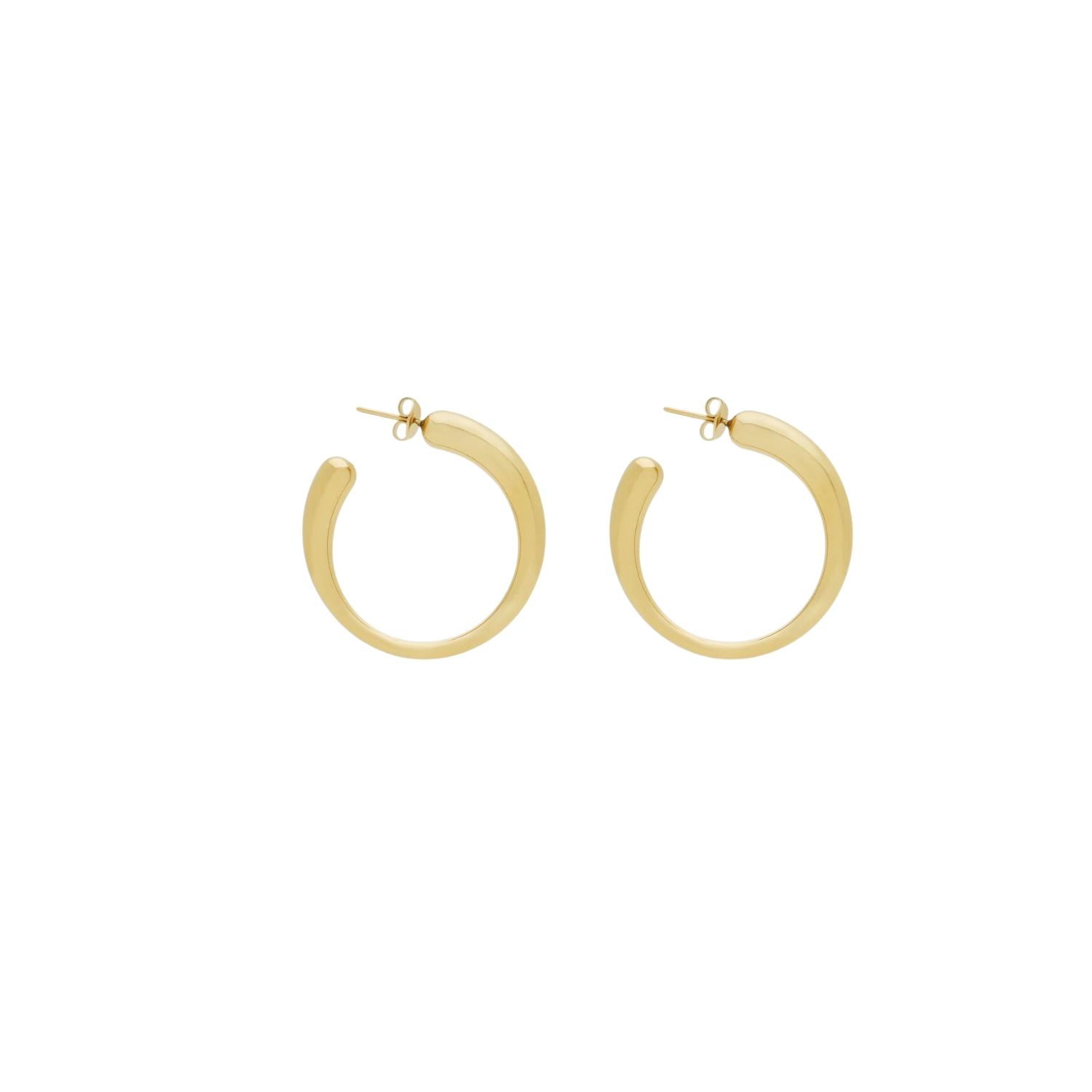 Saint Laurent Organic Hoop Earrings Gold For Women 774488Y15008030 - Image 4