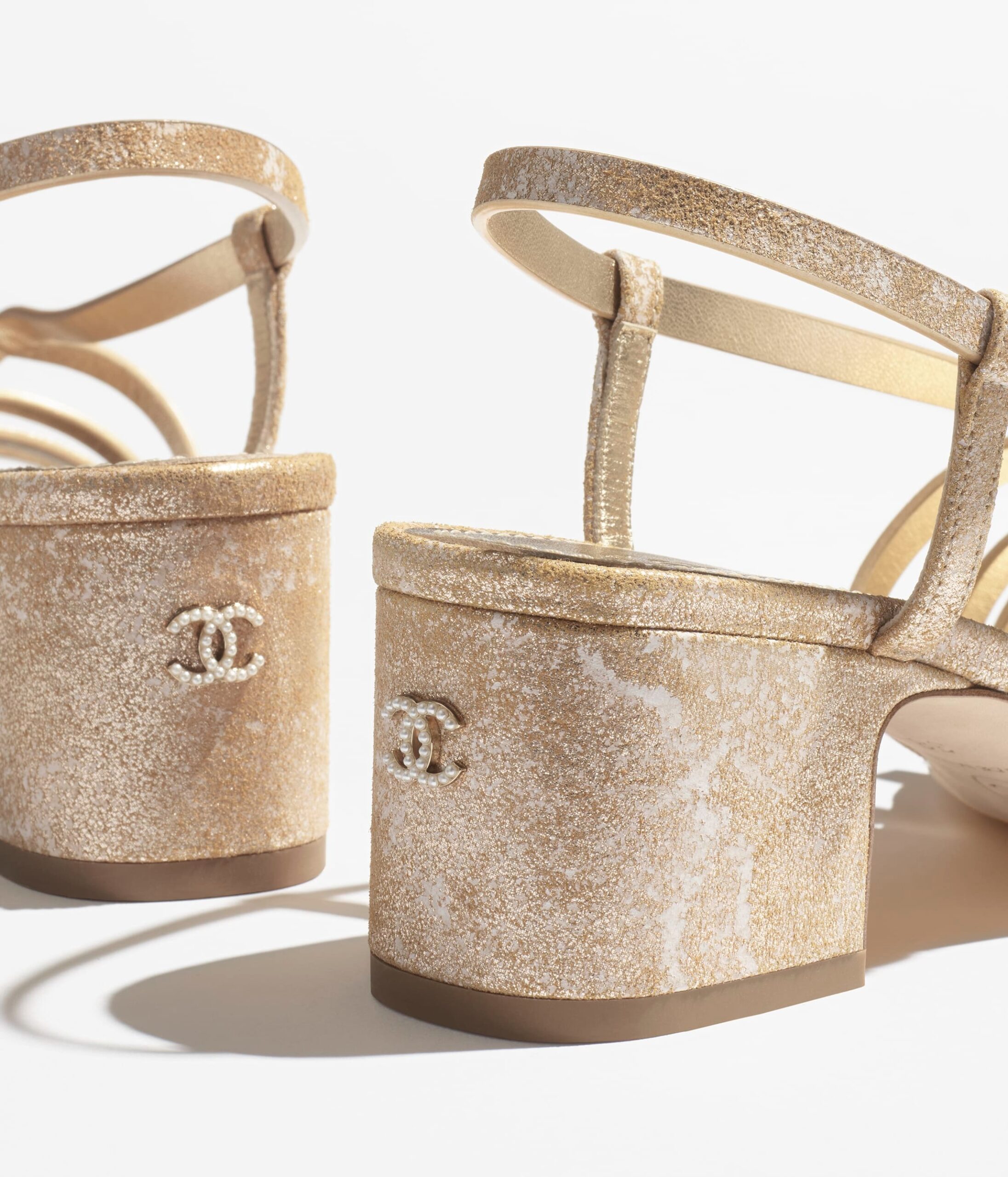 Chanel Gold Sandals For Women G45592 B16078 NW183 - Image 8