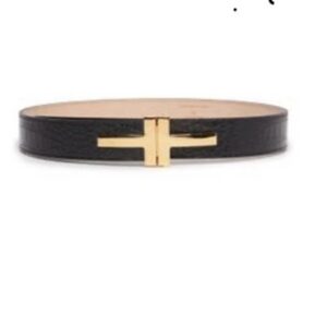Tom Ford Black Belt Size EUR 80 – 95cm