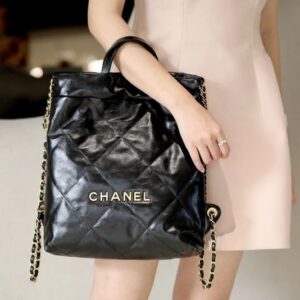 TRUE-TO-ORIGINAL | Chanel bag Width: 15.5 inches, Height: 15.5 inches, Depth: 3 inches