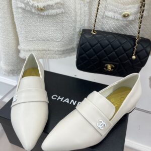 Chanel Women’s Loafer With Logo White For Women
