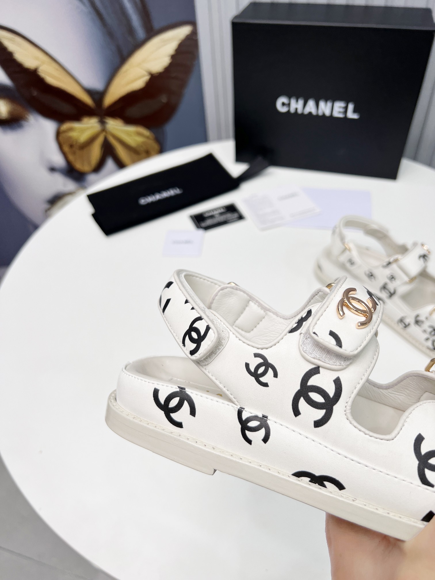 Chanel Women’s Sandals White For Women - Image 8