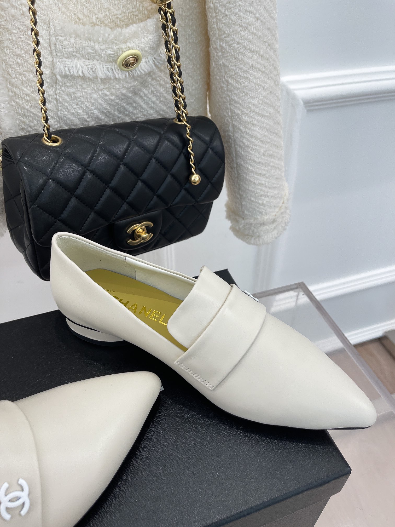 Chanel Women’s Loafer With Logo White For Women - Image 7