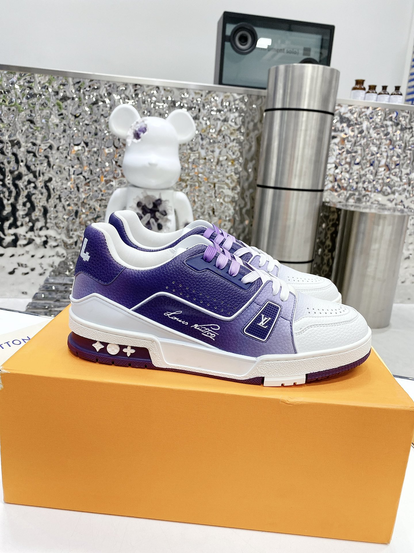 Louis Vuitton Women’s LV Trainers Violet For Women LV - Image 6