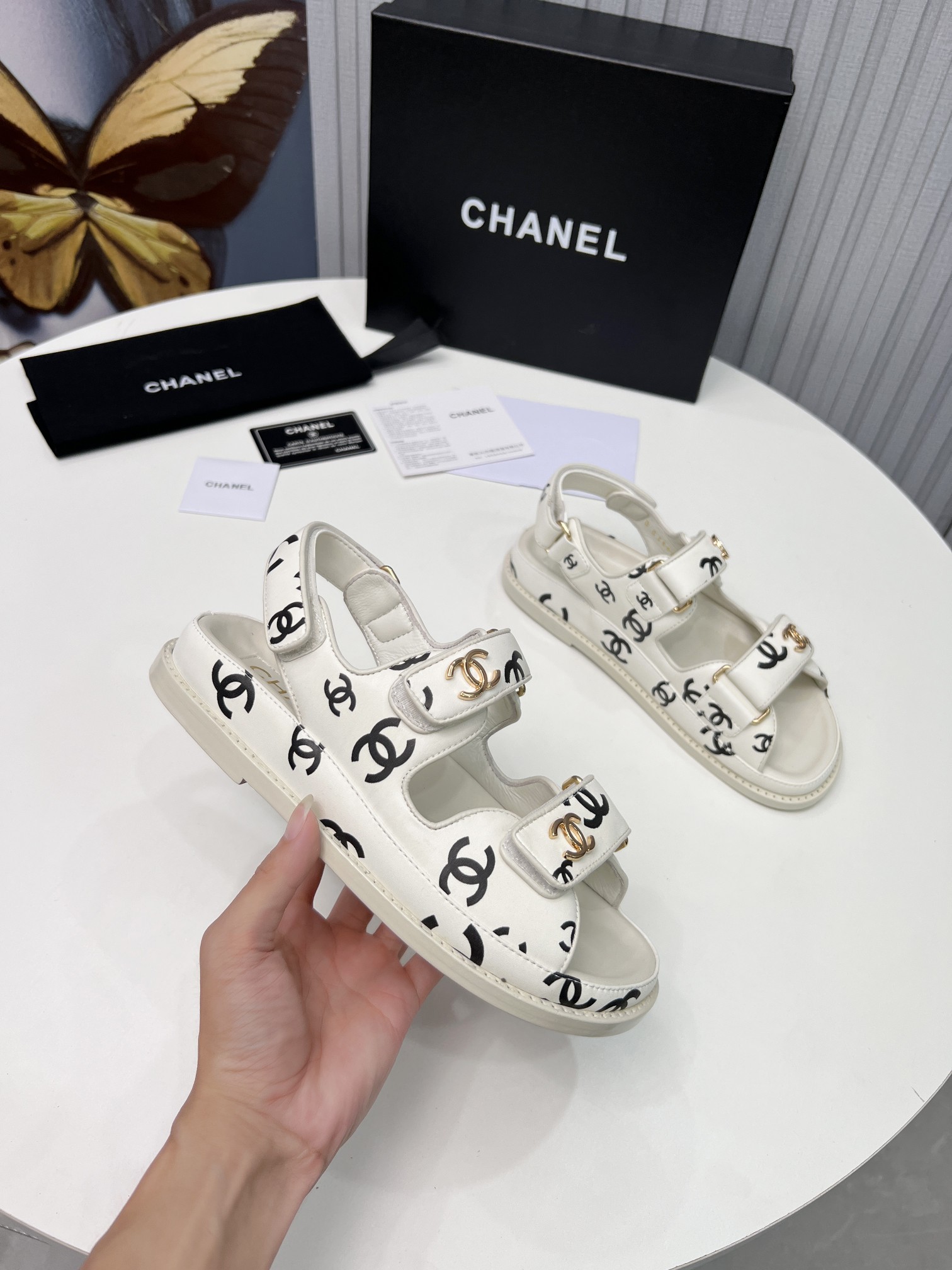 Chanel Women’s Sandals White For Women - Image 5