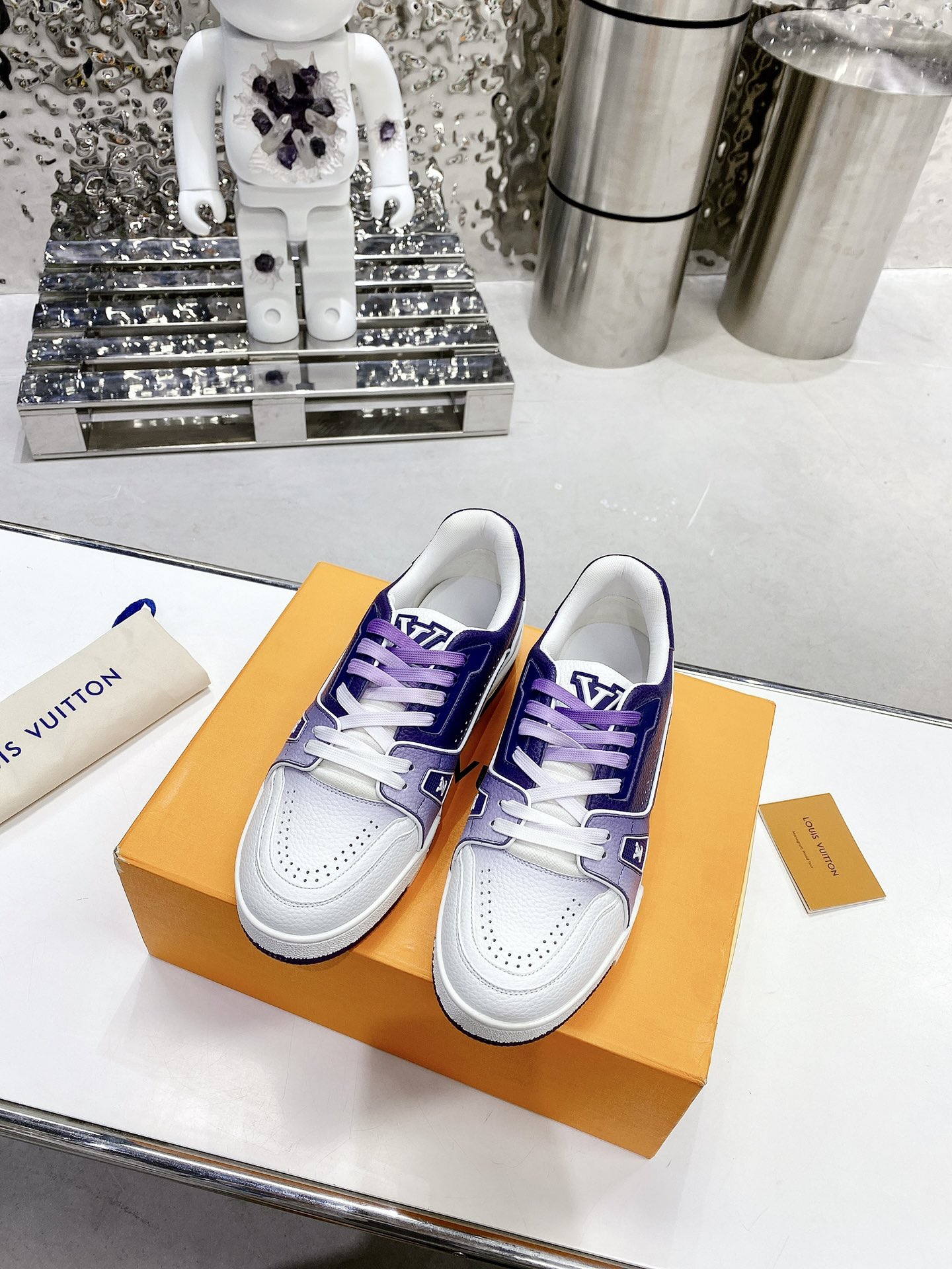 Louis Vuitton Women’s LV Trainers Violet For Women LV - Image 5