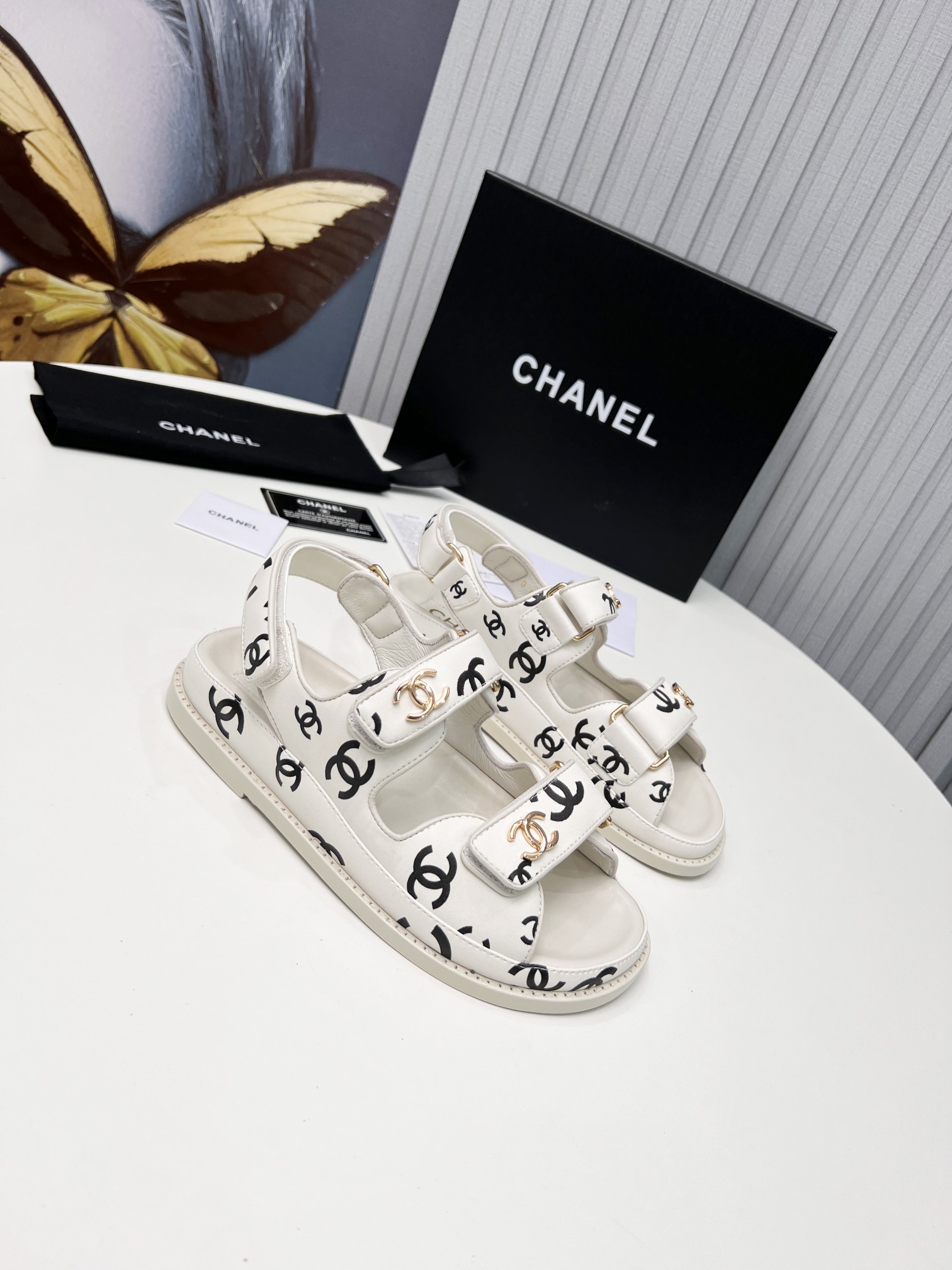 Chanel Women’s Sandals White For Women - Image 4
