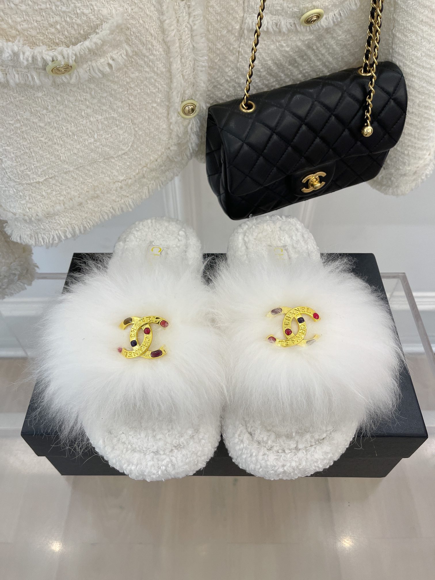 Chanel Women’s Mules White For Women 0,7in/ 2cm - Image 4