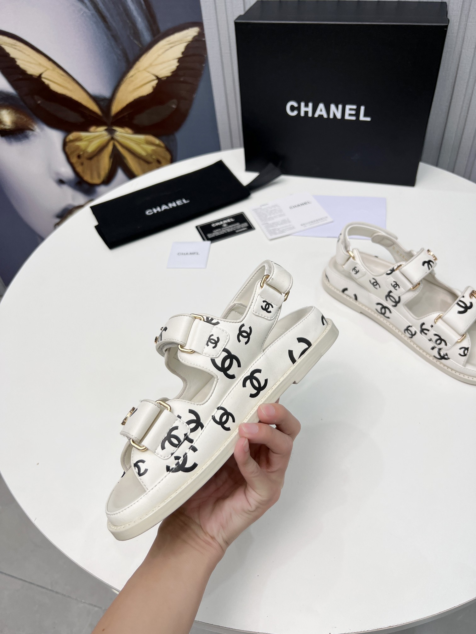 Chanel Women’s Sandals White For Women - Image 3