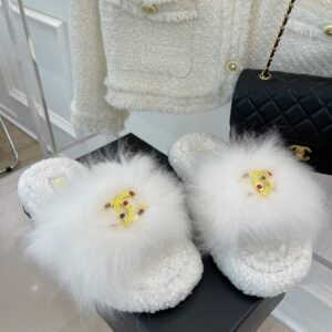 Chanel Women’s Mules White For Women 0,7in/ 2cm