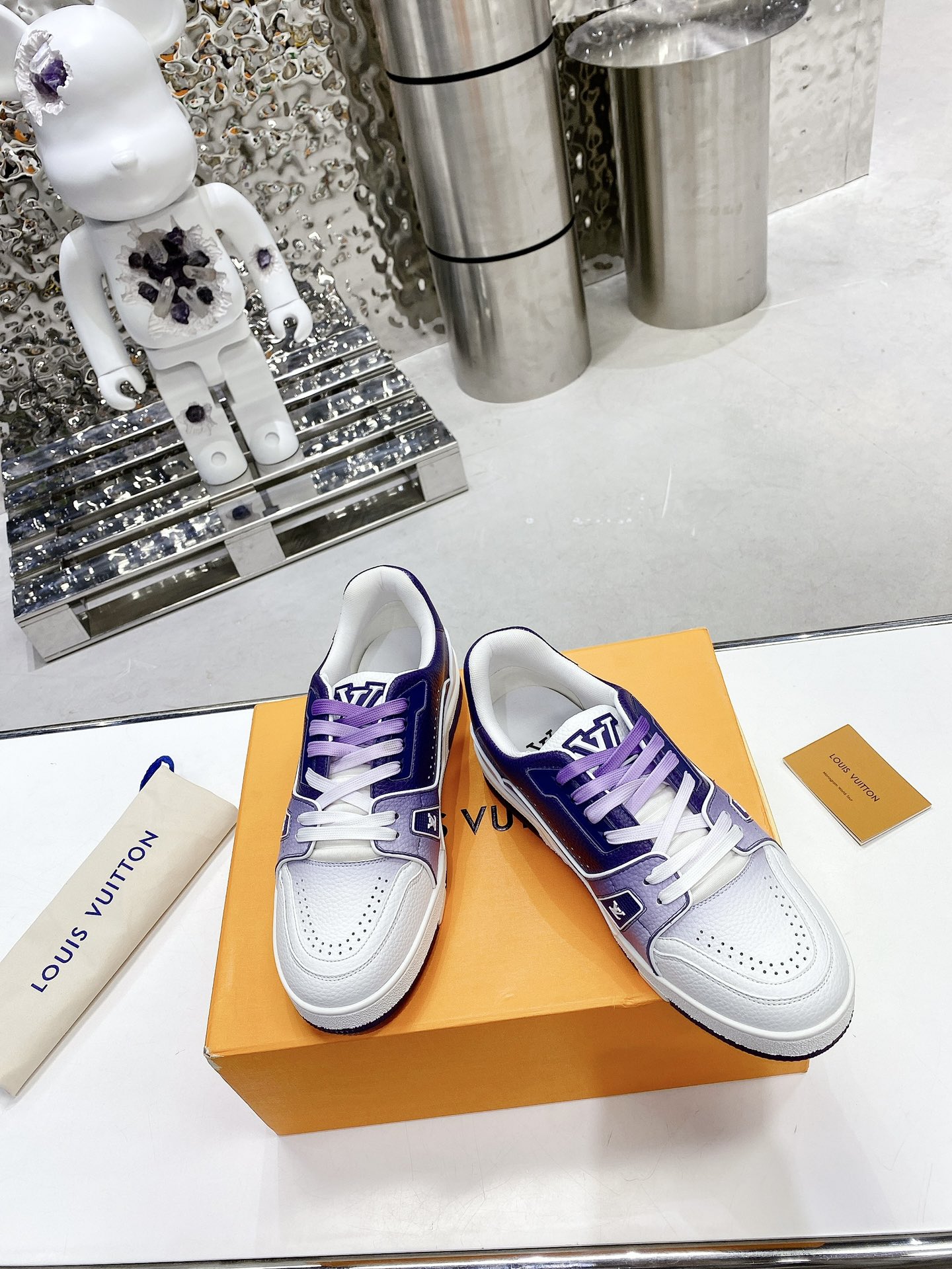 Louis Vuitton Women’s LV Trainers Violet For Women LV