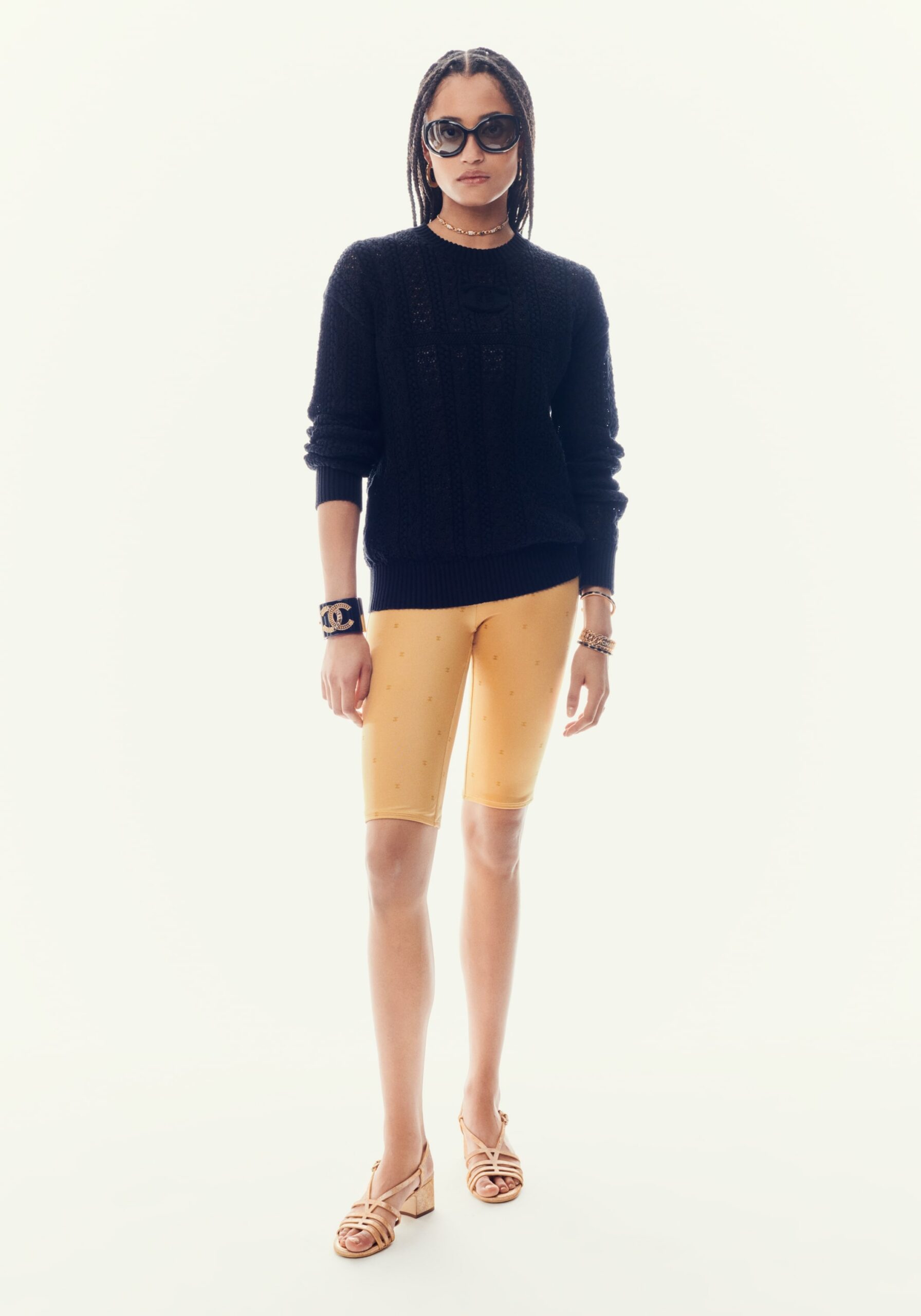 Chanel Gold Sandals For Women G45592 B16078 NW183 - Image 7